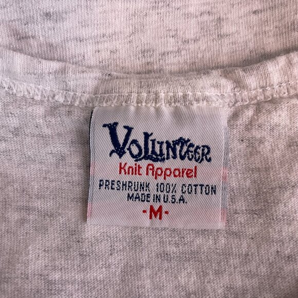 Vintage Unisex M Waikiki Hawaii Tank Light Gray Single Stitch Palm Tree Sunset - Picture 6 of 6